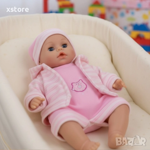 Кукла бебе с мигащи очички и зимни дрехи - Идеалният подарък за вашето дете, снимка 3 - Кукли - 52830753