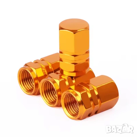 4 бр. Алуминиеви Капачки за Вентили на Гуми, снимка 8 - Аксесоари и консумативи - 53901632