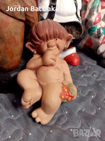 Керамичен гном, снимка 3 - Декорация за дома - 53504117