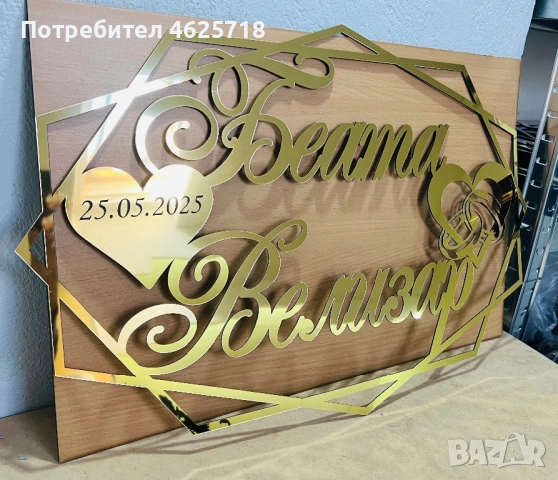 Релефен надпис в рамка за вашата украса, снимка 3 - Декорация - 52172020