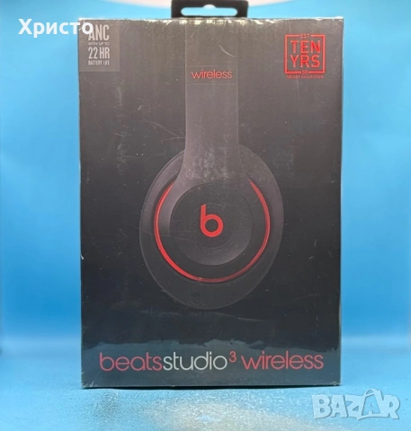 НОВО!!! Beats Studio³ Wireless ANC, Defiant Black-Red  , снимка 8 - Bluetooth слушалки - 53581734