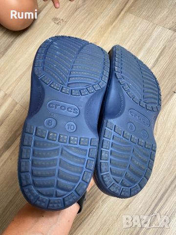 Оригинални тъмно сини чехли чехли Crocs ! 41-42 н, снимка 9 - Мъжки чехли - 46366677