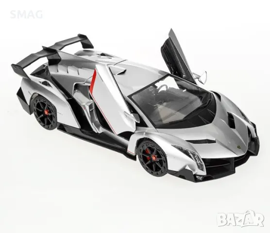 RC кола Lamborgini Veneno Silver със светлини S_1219392, снимка 2 - Коли, камиони, мотори, писти - 47923078