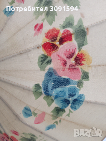 Стар дамски чадър 1900-1920г, снимка 10 - Други ценни предмети - 44970209
