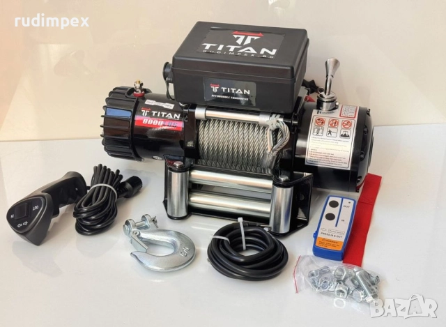 Лебедка електрическа 8000 lb (3630kg) с усилен редуктор / 5.5hp / 4.4kw 12V, снимка 7 - Аксесоари и консумативи - 37990477