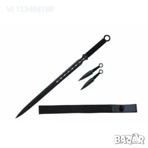 Нинджа меч-масивно мачете с две ками за хвърляне, снимка 2 - Ножове - 50808899