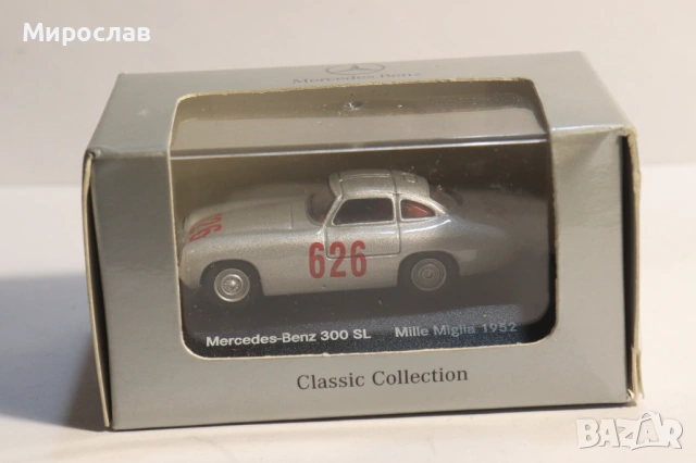 1:72 MERCEDES BENZ 300 SL ИГРАЧКА КОЛИЧКА МОДЕЛ, снимка 2 - Колекции - 53632555