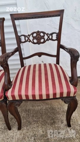 Комплект столове ретро 6+1, снимка 7 - Столове - 51986823