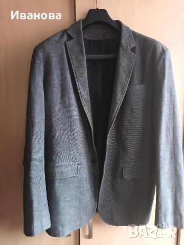 Мъжко яке естествена кожа и сака, снимка 10 - Якета - 53755340