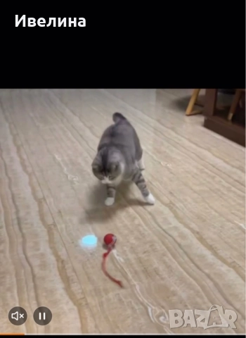Играчка за котки – светеща и зареждаща се с USB, снимка 5 - За котки - 51620592