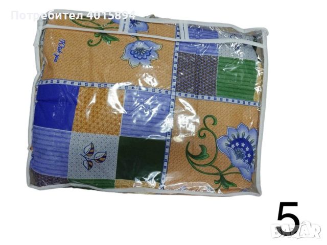 Комплект многоцветни олекотени юргани с долен чаршаф и две калъфки 50-70см, снимка 6 - Олекотени завивки и одеяла - 45804446