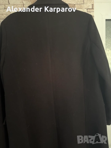 Vero Moda черно дълго палто M - отлично състояние, снимка 2 - Палта, манта - 53638568