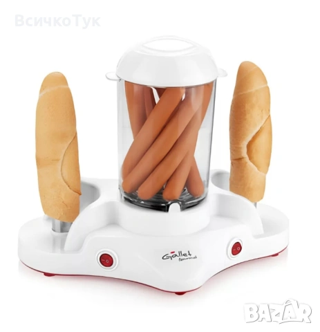 ✨Машина за хот дог GALLET GOURMET MAH502, 380 W, Бял 