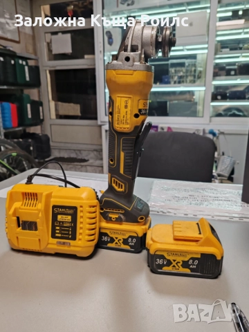 АК. Ъглошлайф STAHLMAYER 36V 8,0AH 125MM