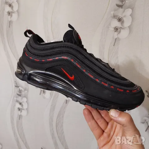 Маратонки Kappa x Nike Air Max 97 OG Black Red AJ1986-004, снимка 6 - Маратонки - 48018575