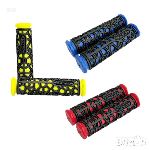 Ръкохватки за кормило на колело, Дръжки за велосипед, 2бр, 3 цвята