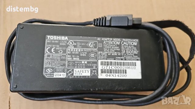 Адаптер за лаптоп ОРИГИНАЛЕН (Зарядно за лаптоп) Toshiba 15V 8A , снимка 1 - Захранвания и кутии - 47107484