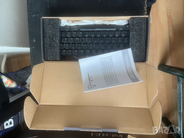 Геймърска клавиатура, Motospeed, CK61, RGB, механична 60%, снимка 2 - Геймърски - 53624416