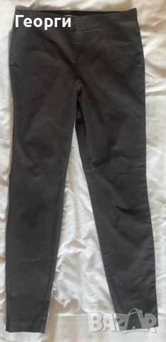 Тъмно сив панталон тип "клин", H&M, р-р 40, снимка 2 - Панталони - 54100548