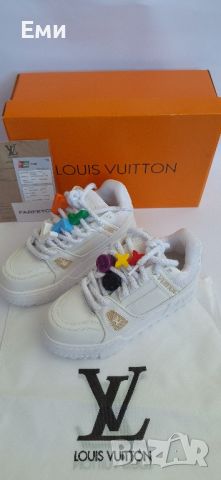 Louis Vutton Trainers дамски мъжки маратонки , снимка 4 - Маратонки - 46729130