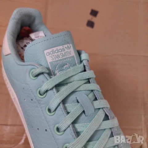 ADIDAS ORIGINALS STAN SMITH "FROZEN GREEN" номер 43,5-44, снимка 9 - Маратонки - 42609754