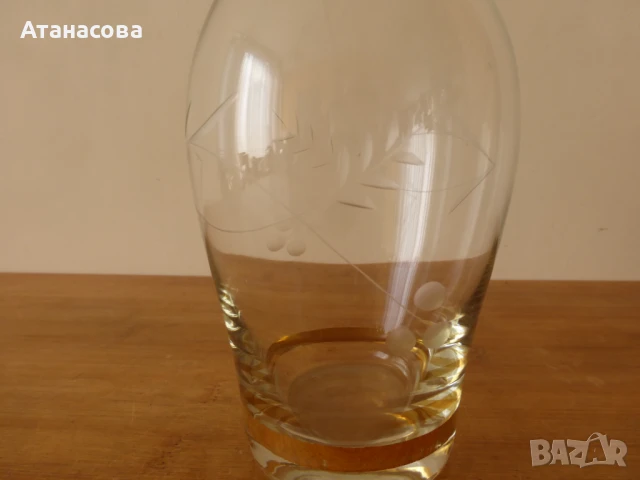 Стъклен сервиз за ракия 1970 г, снимка 6 - Сервизи - 50918134