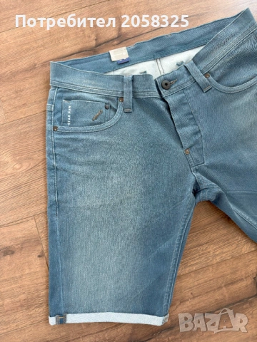 Оригинални мъжки дънкови къси гащи G-STAR - W34, снимка 2 - Къси панталони - 53976368