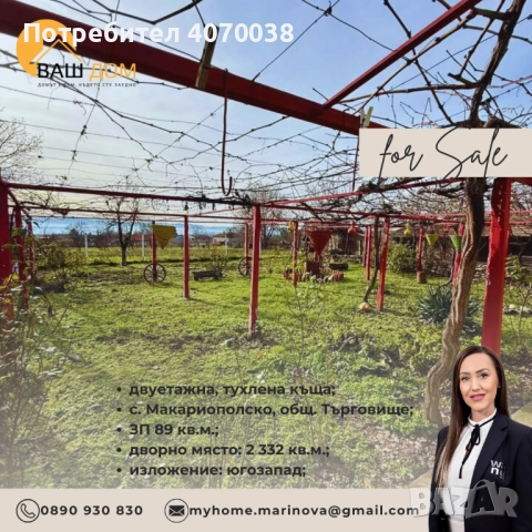 двуетажна къща, снимка 3 - Къщи - 52875478