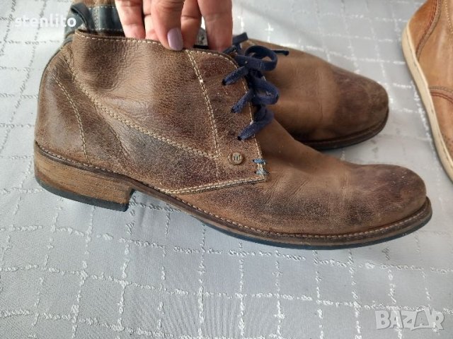 Мъжки обувки BRAEND естествена кожа № 43, снимка 4 - Ежедневни обувки - 45490946