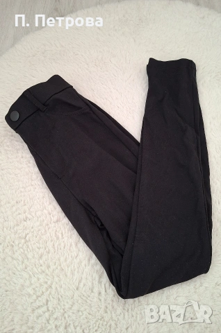 дамски черен панталон с висока талия, снимка 2 - Панталони - 54167162