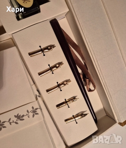 Комплект за калиграфия, Crelando, черен, 30 части, снимка 3 - Ученически пособия, канцеларски материали - 51897942