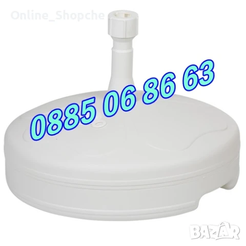 Градински чадър, кръгъл чадър с диаметър 2 м, чупещ се + подарък калъф, снимка 5 - Градински мебели, декорация  - 50465817