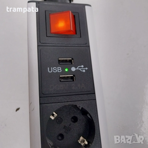 НАЙ ДОБРАТА ОФЕРТА Скрита Кула Разклонител за бюро , интернет, USB , снимка 5 - Друга електроника - 52807713