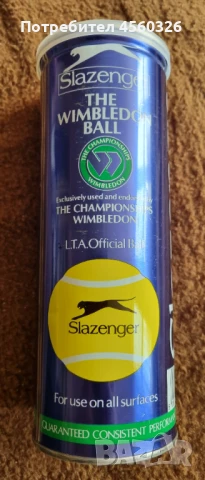Топки за тенис за колекция Slazenger Champions Wimbledon, снимка 3 - Колекции - 51392778