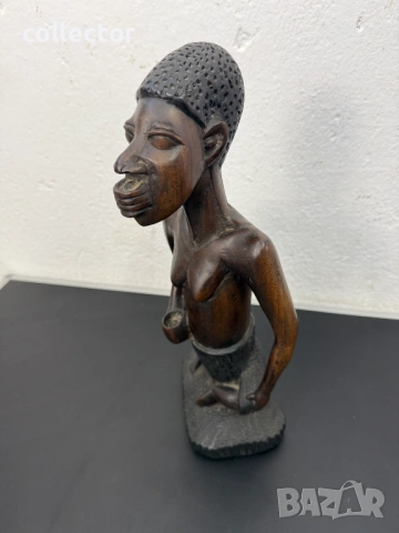 Африканска дърворезба - фигура от абанос. №7963, снимка 8 - Колекции - 53856923