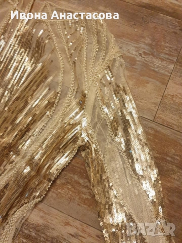 ЗЛАТИСТА БЛУЗА , снимка 3 - Блузи с дълъг ръкав и пуловери - 31438435