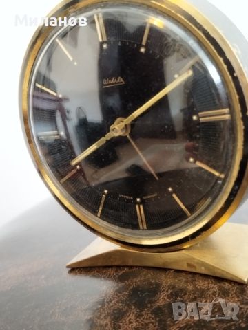 Стар механичен будилник, настолен часовник, снимка 3 - Антикварни и старинни предмети - 46416812