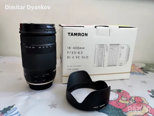 Продавам Tamron 18-400 f/3.5-6.3  Di II VC HLD за Canon, снимка 1 - Обективи и филтри - 48517881