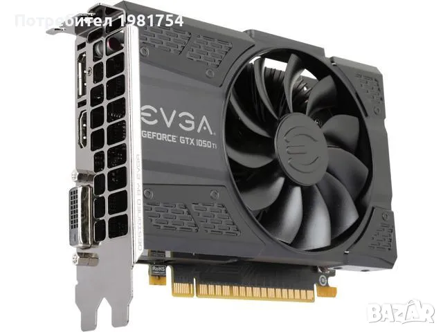 1050 ti EVGA 4GB, снимка 1 - Видеокарти - 49308376