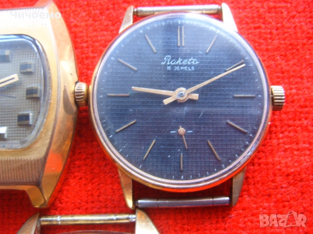 Raketa Ракета мъжки ръчни позлатени часовници СССР, снимка 4 - Антикварни и старинни предмети - 53738717