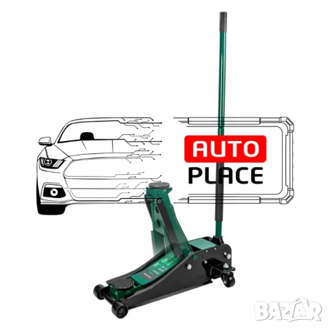 Нископрофилен крик с 2 помпи и усилена конструкция 3 тона 80 – 508 мм RockForce, снимка 2 - Други инструменти - 54032759