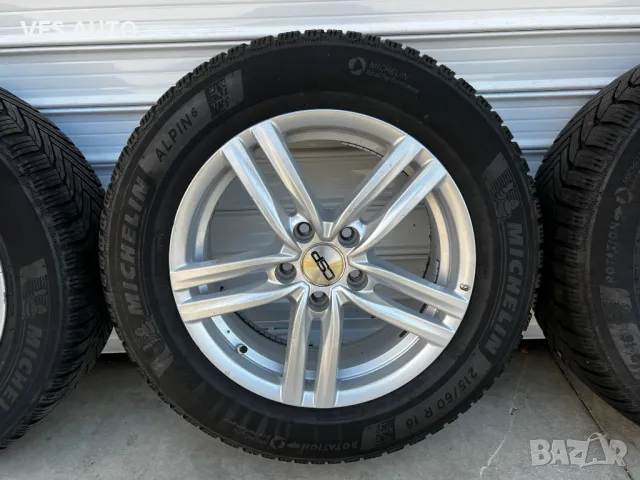 Алуминиеви джанти с гуми Michelin Alpin 6 215/60/16 5x112, снимка 3 - Гуми и джанти - 46965394