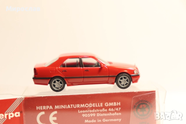 HERPA H0 1/87 MERCEDES NENZ C МОДЕЛ КОЛИЧКА КАМИОН, снимка 4 - Колекции - 51930530