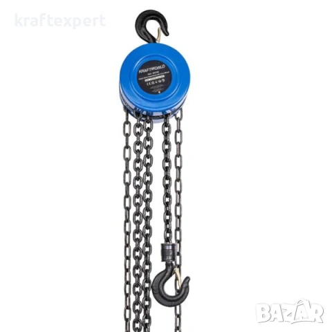 Верижна ръчна лебедка 5 тона – индустриален тип, верига 3 м, снимка 2 - Други инструменти - 53745913