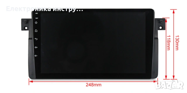 Android мултимедия GPS навигация CarPlay Android Auto + Камера – за BMW 3 Series E46 1998-2006, снимка 3 - Аксесоари и консумативи - 53892511