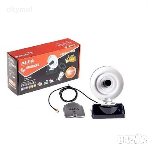 WiFi адаптер за БЕЗПЛАТЕН ИНТЕРНЕТ! Alfa 100000G, снимка 2 - Мрежови адаптери - 50816019