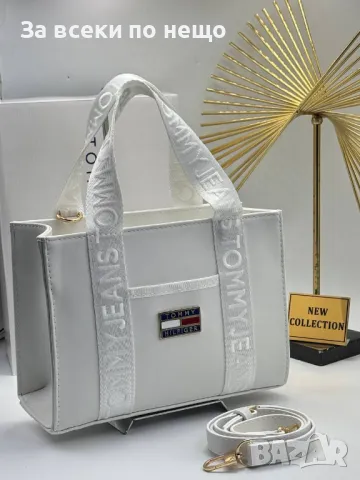 Tommy Hilfiger Дамска Чанта С Бродирано Лого И Къса И Дълга Дръжка Томи Хилфигер - 4 Цвята Код A551, снимка 3 - Чанти - 50153880