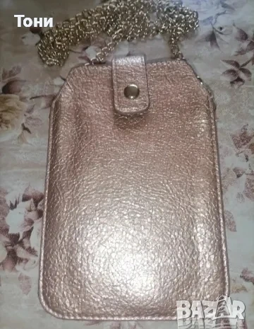 Златиста Нова Малка Дамска Чанта , снимка 4 - Чанти - 53729275