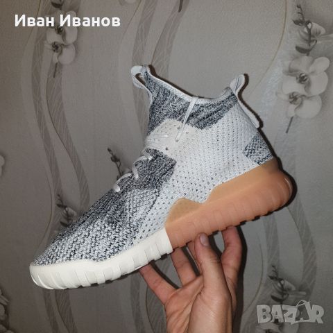 Маратонки ADIDAS TUBULAR X PRIMEKNIT "CRYSTAL WHITE  номер 45 -45,5, снимка 6 - Маратонки - 43134850