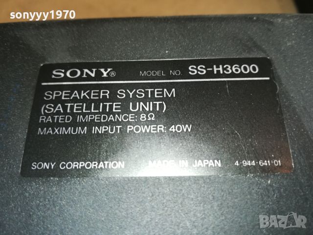 SONY SS-H3600 X2 MADE IN JAPAN-ВНОС SWISS LK1EWC2905240727, снимка 8 - Тонколони - 45955739